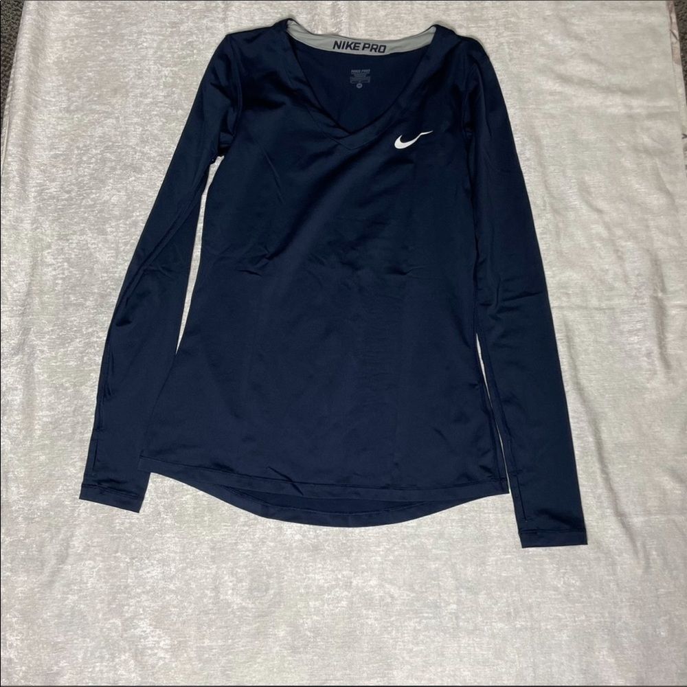 Nike pro blue top M